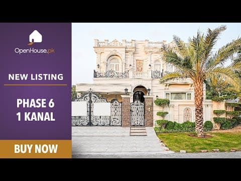 1 Kanal Furnished Corner House For sale in DHA Lahore | OH-0038 Video