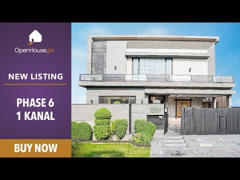 1 Kanal Semi-Furnished House For sale in DHA Lahore | OH-0036 Video